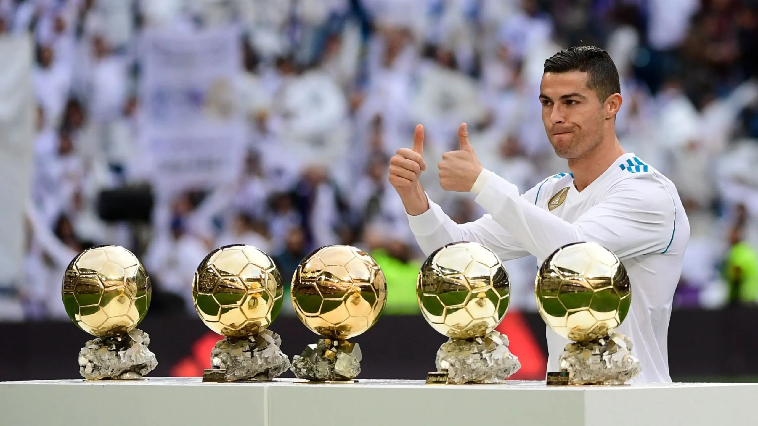 Cristiano Ronaldo đã giành được 5 Quả bóng vàng